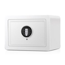 Coms 家用辦公室用迷你保險箱 ST168, 白色