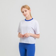 리나라인 여성용 요가복 세미크롭박스티셔츠 SS26