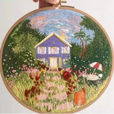 에이엘비 이지자수 DIY키트 15cm, 1세트, 여름방학
