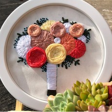 에이엘비 이지자수 DIY키트 20cm, 1세트, 엘레강스(n28)