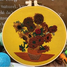 에이엘비 이지자수 DIY키트 20cm, 1세트, 고흐의해바라기(n06)