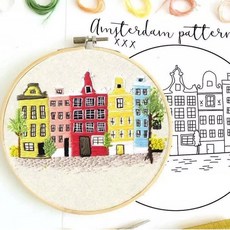 에이엘비 이지자수 DIY키트 15cm, 1세트, 유럽풍경