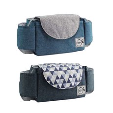 BBM 孩童推車收納包 2入, 海軍藍+海軍藍 圖案款, 1組