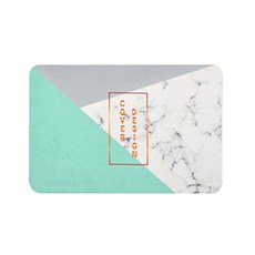 THE ZAKKA 粉彩金邊線條腳踏墊 60 x 40 cm, B款, 1個