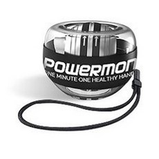 小巧 Power Mon LED 陀螺儀手腕運動器, 黑色