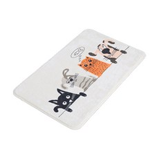 JH컴퍼니 可愛動物插畫地墊 S, 貓, 1個