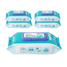 BELLAHOME 掀蓋式清潔濕紙巾, 80張, 5個