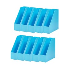 SYSMAX 斜口檔案盒, 10個, 藍色