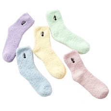 黑貓圖案睡襪 5雙, 1組