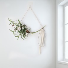 MORIANN 棉橄欖裝飾花環 + 燈飾套組, 混色