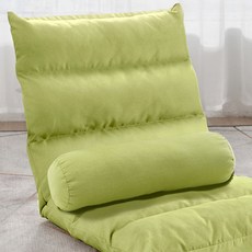 가팡 좌식의자 6칸 + 허리쿠션, 17번 그린, 1개