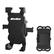 ZOKO 多個一鍵式手機座+電池座, 黑色的, 1套