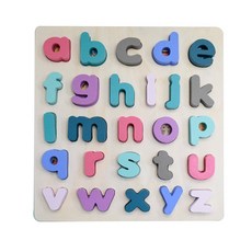 가베가족 원목 알파벳퍼즐 소문자 KS2747, 26피스, 1개