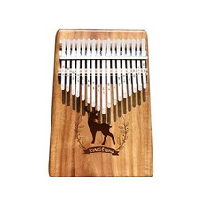 Leehansun LivingScience 原木17音鍵卡林巴琴 桃木, 鹿, 1個