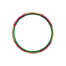 star Sports 運動呼拉圈 EA3001, 3.1公斤, 粉色+綠色+杏色