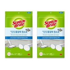 3M Scotch-Brite 百利 無水拖把清潔器用清潔布 Double Action 210mm x 20入, 2個