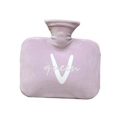 doto 字母印花保溫熱水袋 800ml 紫色, 1個