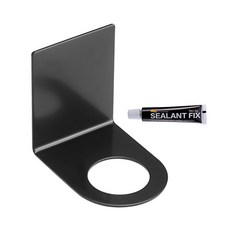 MONACO OLIVE 金屬洗髮精瓶架, 黑色, 1個