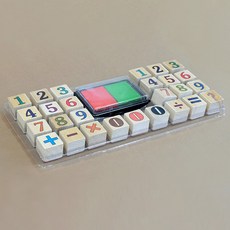 가베가족 숫자 도장세트 KS3623, 혼합색상