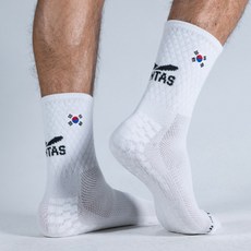 TODO JUNTAS 男士防滑 Superlativo 韓國版中筒襪 VER2, 白色, 1個