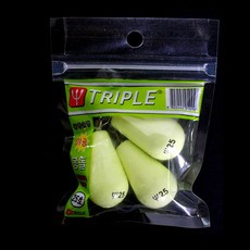 TRIPLE FISHING 水滴夜光鉛錘, 1個