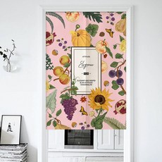 Kong K-Living Home 花卉圖案門簾 雙開式, B