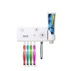ZUCO 壁掛式牙刷清潔置物架 CRS-5000, 混色