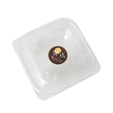 透明迷你方形容器 100入+蓋子 100入+中秋貼紙 2種*50入, 1套