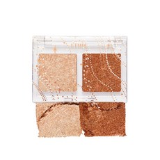 Etude Glitter Snow Air Mousse 眼影盤 3g, Warm, 1入