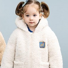 pimpollo 兒童緊身羊毛皮大衣