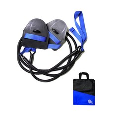 수미사 훈련용 스트레치코드 패들형 3단계 + 메쉬가방, 블루