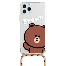 KAKAO FRIENDS Sweet Baby系列掛繩透明手機殼