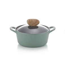 NEOFLam 耐用富林 IH爐適用Retro系列雙耳湯鍋, 18厘米, 德默格林