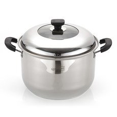 LiViNG ART ZERO IH感應雙耳不鏽鋼料理燉鍋+鍋蓋, 28厘米, 混色