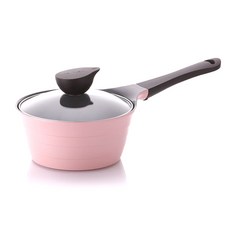 NEOFLam 耐用富林 IH爐適用Eela系列單柄湯鍋, 18cm, 粉色