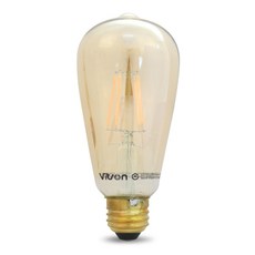 비츠온 LED 에디슨 빈티지 램프 ST64, 전구색, 1개