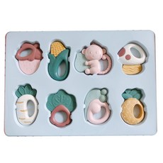 리틀숑 야채 딸랑이 치발기 8종 세트, 1개