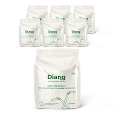 Diang 生物降解咖啡7毫米x 21厘米的約會稻草, 300件, 7個