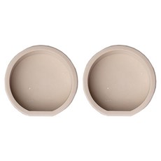 앵글띵 기하학 오브제 실리콘몰드 원형 2p, 혼합색상