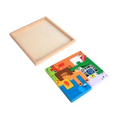 MPK1 Fatopia 動物木塊拼圖, 1個, 13件