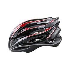 feel morys 自行車安全帽 F-575, 黑色 紅色