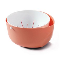 Lifesalim 0重力雙層瀝水籃, 粉色的