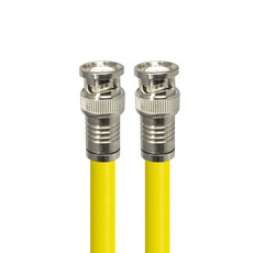 HDtop 韓國製 手工 BNC TO BNC 5C 同軸電纜 黃色, HT-ZYBB020 (2m), 1個