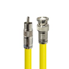 HDtop 韓國製 RCA TO BNC 5C 同軸電纜 黃色, HT-ZYCB020 (2m)
