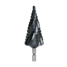EX-POWER SUS 螺旋型 TIALN 塗層六角 4 刃階梯鑽 ESS-1F 4~12mm, 1個