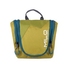 雙拉鍊式旅行側背包 AF-INGU, 青檸綠+海藍