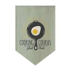 可愛旗幟窗簾 L03, 3型