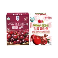 VIKAIN Plus Collagen Jelly Tart Cherry 20g x 30p + 一日石榴 20g x 30p 禮盒裝, 1組
