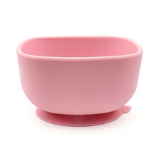2deco 矽膠吸附式餐碗 420ml, 粉紅色, 1個