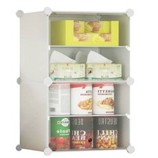 Pantry 多功能 DIY 儲物櫃 2 個隔層, 混色, 1個